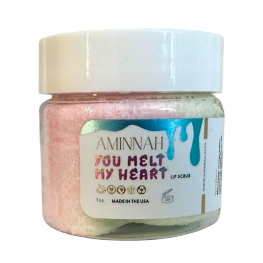 Aminnah Lip Scrub - “You Melt My Heart” 1 oz New